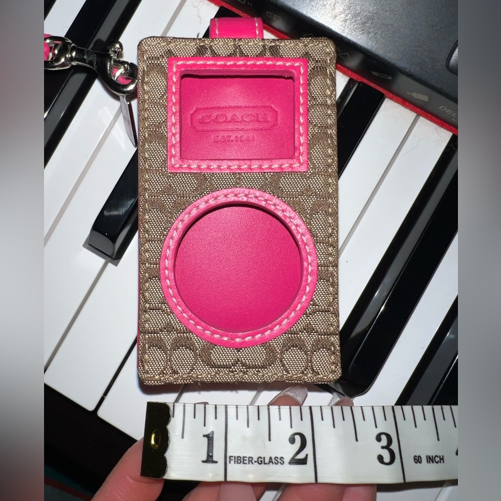 Coach Brown Pink iPod nano Case or makeup case for lip gloss Y2K accessory - Picture 8 of 10